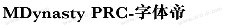 MDynasty PRC字体转换